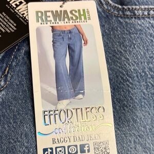 Rewash Light Blue Boyfriend Baggy Dad Jeans size (5/27)